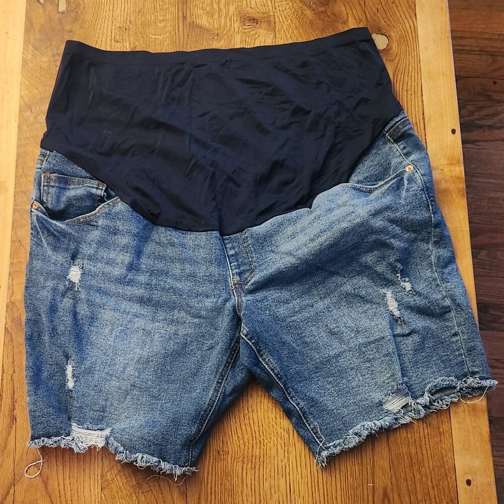 Cute Maternity Jean Shorts